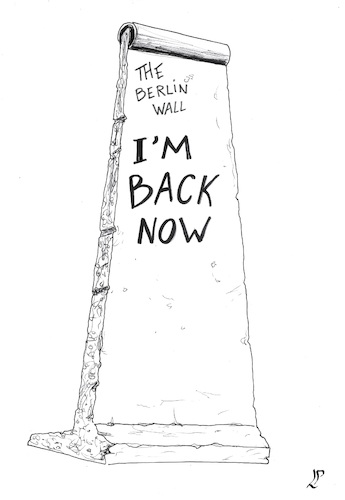 Cartoon: The return (medium) by paolo lombardi tagged walls