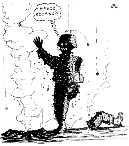 Cartoon: WAR and PEACE (medium) by paolo lombardi tagged afghanistan,war,krieg,satire,politics,caricature