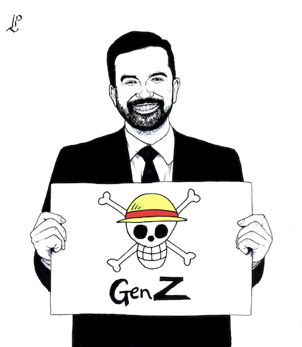 Cartoon: Zohran Mamdani (medium) by paolo lombardi tagged mamdani,usa,trump,newyork