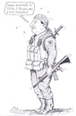 Cartoon: Bad Warrior (small) by paolo lombardi tagged italy,politics,satire,caricature