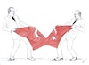 Cartoon: Ballot (small) by paolo lombardi tagged erdogan,kilicdaroglu,turkey,elections