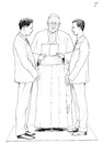 Cartoon: Just married (small) by paolo lombardi tagged pope,francis,gay