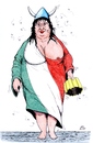 Cartoon: Lady ITALY (small) by paolo lombardi tagged italy,caricature,satire,politics