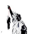 Cartoon: Liberty (small) by paolo lombardi tagged usa,trump