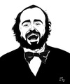Cartoon: Luciano Pavarotti (small) by paolo lombardi tagged italy,cartoon,caricature