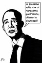Cartoon: Obama e Berlusconi (small) by paolo lombardi tagged italy,usa,politics,obama,berlusconi