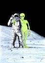 Cartoon: On the Moon (small) by paolo lombardi tagged moon