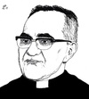 Cartoon: Oscar Romero Saint Now (small) by paolo lombardi tagged sudamerica,salvador