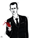 Cartoon: the heart of Syria (small) by paolo lombardi tagged syria,assad,revolution