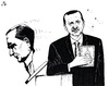 Cartoon: The Winner (small) by paolo lombardi tagged turkey elections