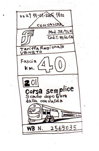 Cartoon: train ticket (medium) by etsuko tagged train,ticket