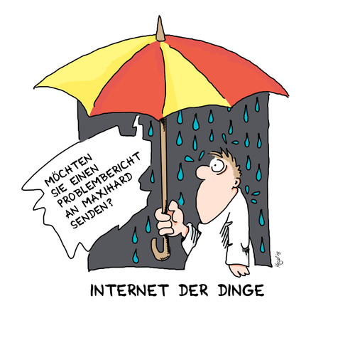 Cartoon: internetschirm (medium) by Mergel tagged nutzen,fortschritt,technik,cyber,regen,schirm,mehrwert,vernetzt,internet