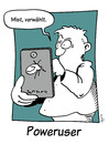 Cartoon: poweruser (small) by Mergel tagged handy,multimedia,telefon,touchscreen,verwählt,smartphone