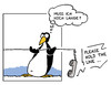 Cartoon: warteschleife (small) by Mergel tagged pinguin,telefon,warteschleife,warten