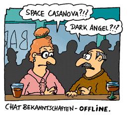 Cartoon: Spacecasanova (medium) by fussel tagged beziehung,identity,virtual,dating,chat