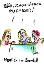 Cartoon: Abwechslung (small) by fussel tagged puffreis,puff,bordell,abwechslung,essen