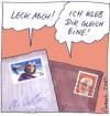 Cartoon: Briefe erzählen Geschichte (small) by fussel tagged brief briefmarke