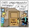 Cartoon: Chefklappe (small) by fussel tagged chef,entsorgung,klappe