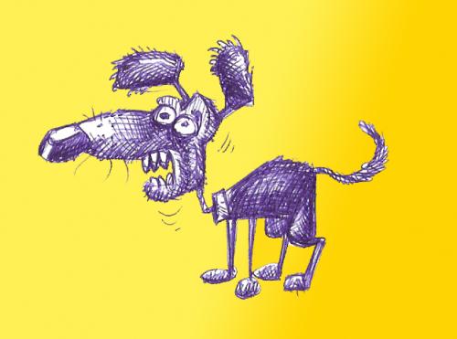 Cartoon: PERRO (medium) by PEPE GONZALEZ tagged animals,animales,spain,dog,perro