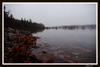 Cartoon: The Lake (small) by Krinisty tagged lake,nature,fall,foggy,calm,beautiful,happy,water,woods,krinisty,art,photography,canada