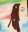 Cartoon: When I had dreads (small) by Krinisty tagged dreads,chalk,pastel,love,peace,hippie,colors,selfportrait,portrait,draw,me