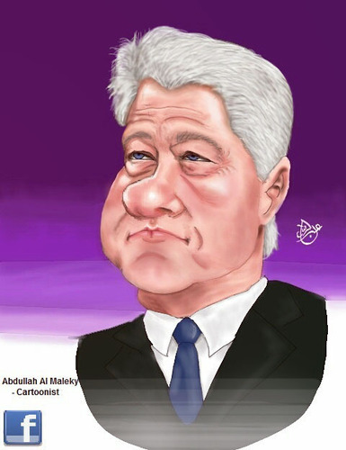 Cartoon: bill clinton (medium) by abdullah tagged clinton,president,usa