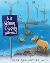 Cartoon: Bare Bones (small) by George tagged dogs