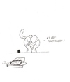 Cartoon: Abwechslung bei der Nahrungswahl (small) by The Illustrator tagged katze,cat,tier,fisch,maus,mäusefalle,falle,fangen,haustier