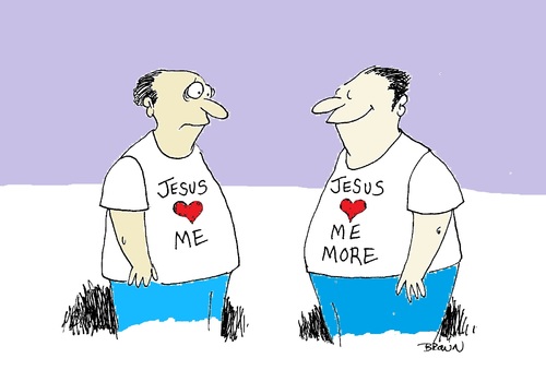 Cartoon: Jesus loves (medium) by Joebrowntoons tagged jesus,christian,church,bible,god,happy,love