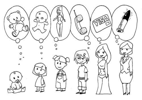 Cartoon: female toys (medium) by toonman tagged female,toys