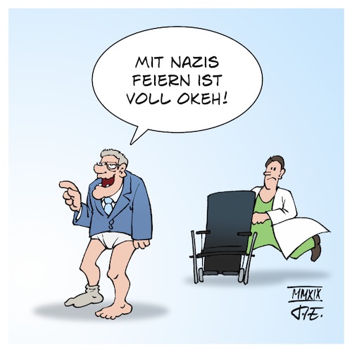 Cartoon: Gauck Mit Nazis feiern (medium) by Timo Essner tagged joachim,gauck,bundespräsident,afd,mit,rechten,reden,nazis,feiern,rechtsextremismus,rechte,gewalt,terrorismus,lübcke,kontext,cartoon,timo,essner,joachim,gauck,bundespräsident,afd,mit,rechten,reden,nazis,feiern,rechtsextremismus,rechte,gewalt,terrorismus,lübcke,kontext,cartoon,timo,essner