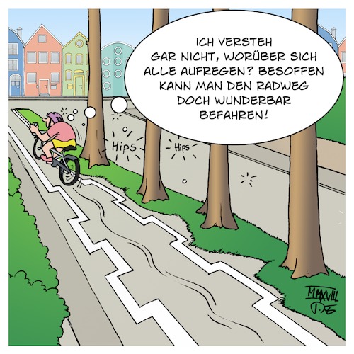 Radweg in Berlin