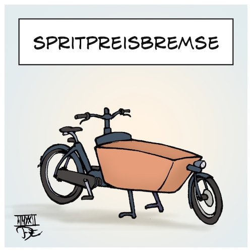 Cartoon: Spritpreisbremse (medium) by Timo Essner tagged öl,gas,benzin,diesel,krise,krieg,abhängigkeit,handel,energie,fossile,brennstoffe,spritpreise,spritpreisbremse,verbrenner,alternative,fortbewegungsmittel,fahrrad,elektrofahrrad,individualverkehr,förderung,cartoon,timo,essner,öl,gas,benzin,diesel,krise,krieg,abhängigkeit,handel,energie,fossile,brennstoffe,spritpreise,spritpreisbremse,verbrenner,alternative,fortbewegungsmittel,fahrrad,elektrofahrrad,individualverkehr,förderung,cartoon,timo,essner