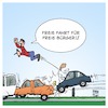 Cartoon: Tempolimit (small) by Timo Essner tagged tempolimit höchstgeschwindigkeit raser verkehrstote autobahnen freie fahrt bürger stau stauende bremswege verkehrssicherheit verkehr deutschland vernunft cartoon timo essner