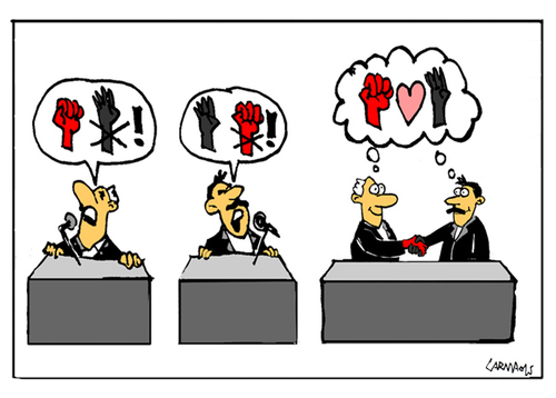 Cartoon: Coalition (medium) by Carma tagged parties,right,and,left,politics,coalitions,political,cartoon