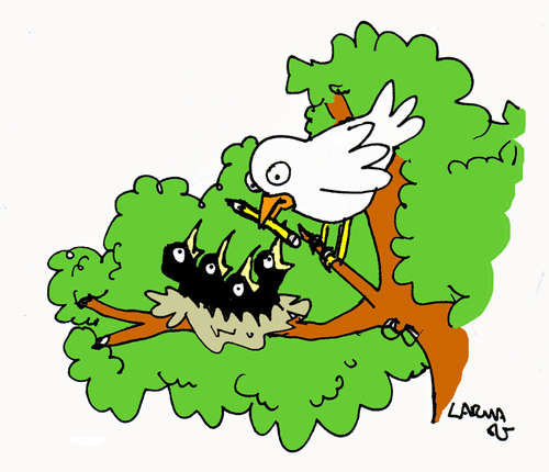 Cartoon: Feeding (medium) by Carma tagged peace,war,and,conflicts,feeding,birds