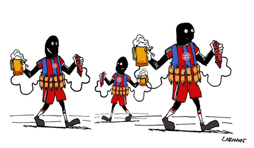Cartoon: Muenchen 2016 (medium) by Carma tagged muenchen,terrorism,germany,bayern