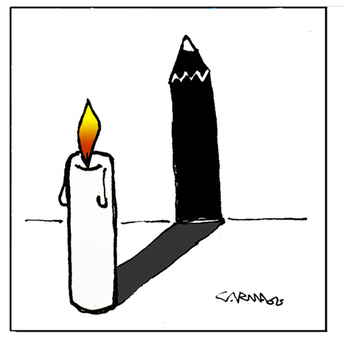 Cartoon: Never Forget (medium) by Carma tagged memorial,day,shoah,cartoonist,charlie,hebdo,war,conflicts,modern,freedom,deportation