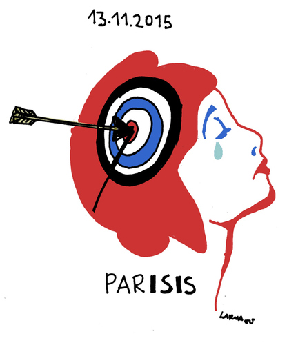 Cartoon: ParisIS (medium) by Carma tagged terrorism,attack,paris
