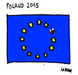 Cartoon: Poland 2 (medium) by Carma tagged poland,elections,eu,nationalism