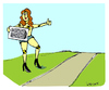 Cartoon: Autostop (small) by Carma tagged crash,test,dummie,autostop,traveling