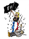 Cartoon: Le Pen (small) by Carma tagged le,pen,fascism,france,frotn,national,marine,lepen