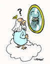 Cartoon: Mirror Spiegel (small) by Carma tagged spiegel mirror religion god mahomet