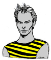 Cartoon: Sting (small) by Carma tagged sting,music,rock,celebrities