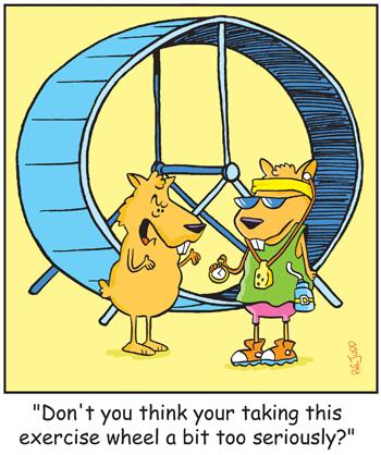 Cartoon: TP0098hamsterpets (medium) by comicexpress tagged hamster,guinea,pig,pet,pets,personal,training,fitness,health,spinning,wheel,exercise,ipod