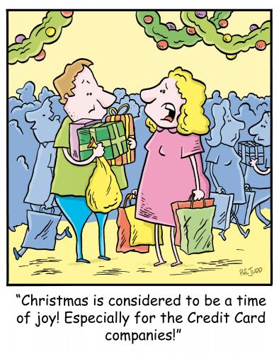 Cartoon: TP0250christmas (medium) by comicexpress tagged christmas,xmas,shopping,presents,gifts,credit,card,cards,debt,money,finance,loan,spending