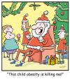 Cartoon: TP0240christmas (small) by comicexpress tagged santa claus child obesity fat over weight christmas work health and safety