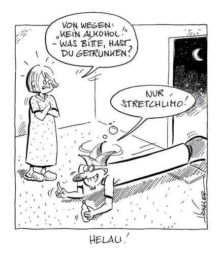 Cartoon: stretchlimo (medium) by Hoevelercomics tagged stretchlimo,karneval