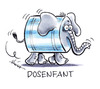 Cartoon: Dosenfant (small) by Hoevelercomics tagged dosenpfand