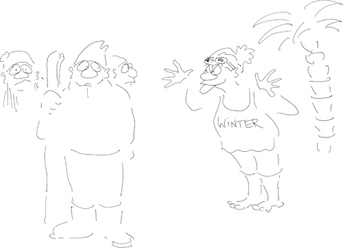 Cartoon: Winter (medium) by cartoonsbyroth tagged winter,schnee,warm,schneelos